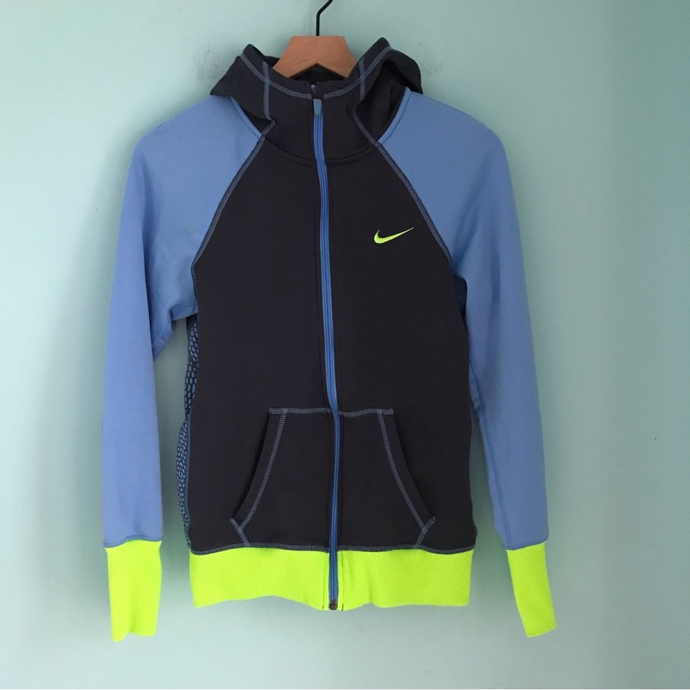 Nike Therma-Fit Running Zip Up Thermal Fleece Hoodie Training Athletic Jacket M